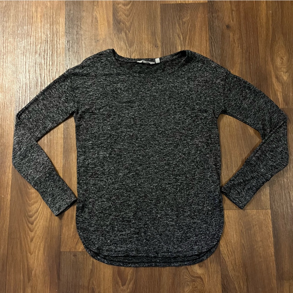 Athleta Luxe Pose Top Charcoal Heather Size Small